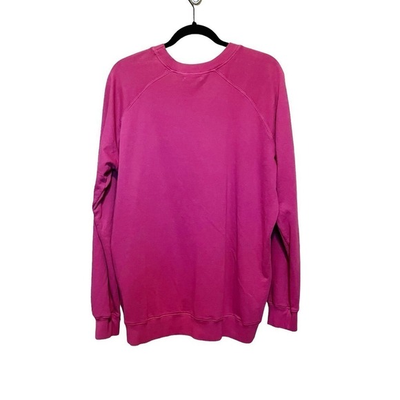 Peloton NWT Rose Logo Print Crewneck Sweatshirt Pink Women’s Size L - Picture 3 of 7
